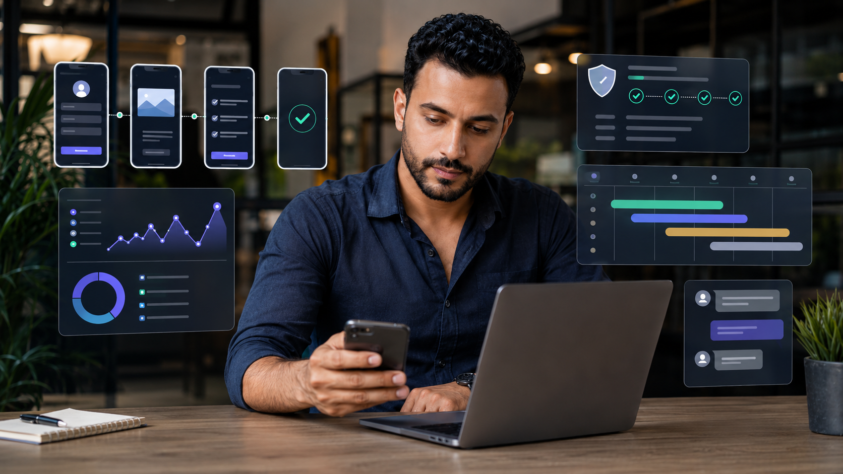 مدير برنامج الشركاء يختبر مسار التحويل عبر الهاتف المحمول